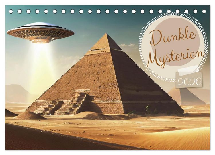 Produktbild: Dunkle Mysterien (Tischkalender 2026 DIN A5 quer), CALVENDO Monatskalender