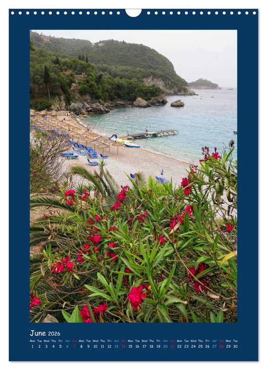 Produktbild: Corfu - Island of joie de vivre (Wall Calendar 2026 DIN A3 portrait), CALVENDO 12 Month Wall Calendar