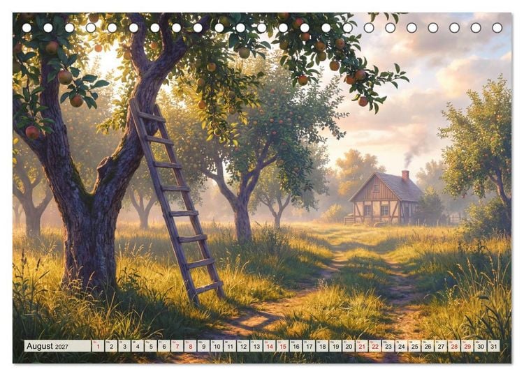 Produktbild: Auf dem Land - Eine Reise in die F&uuml;nfzigerjahre (Tischkalender 2027 DIN A5 quer), CALVENDO Monatskalender