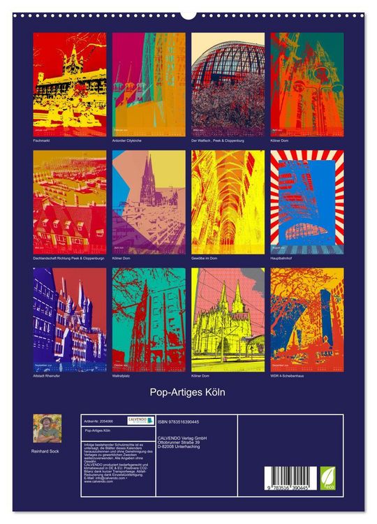 Produktbild: Pop-Artiges K&ouml;ln (hochwertiger Premium Wandkalender 2026 DIN A2 hoch), Kunstdruck in Hochglanz