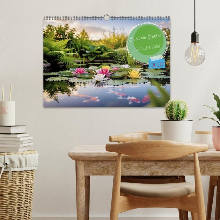 Produktbild: Oase im Garten (Wandkalender 2027 DIN A3 quer), CALVENDO Monatskalender