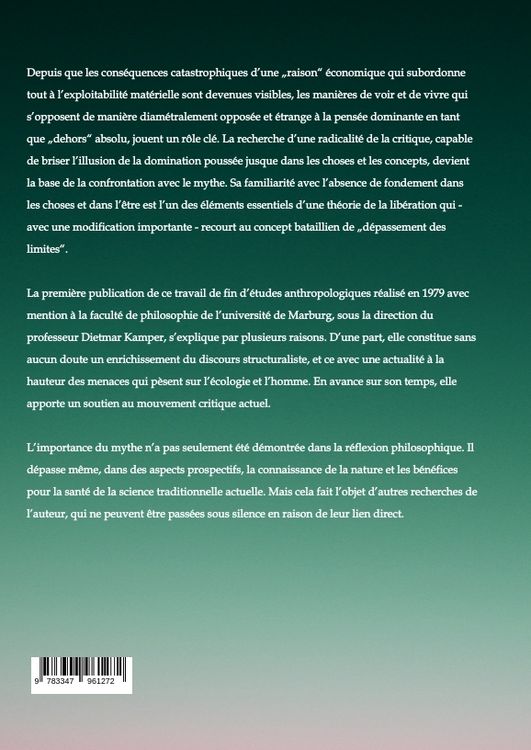 Produktbild: L'importance du mythe pour une nouvelle science de l'homme