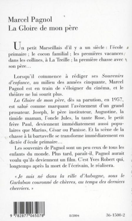 Produktbild: La gloire de mon pere