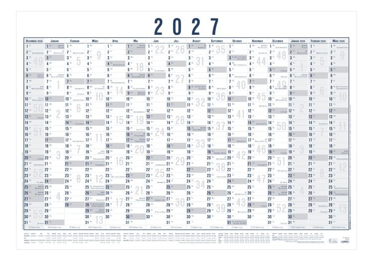 Produktbild: Plakatkalender 16 Mon 5 Stk. gerollt 2027