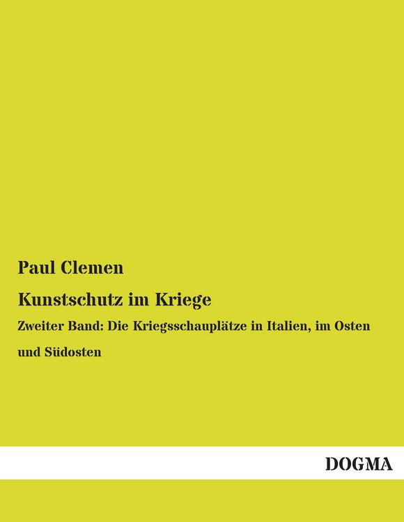 Produktbild: Kunstschutz im Kriege