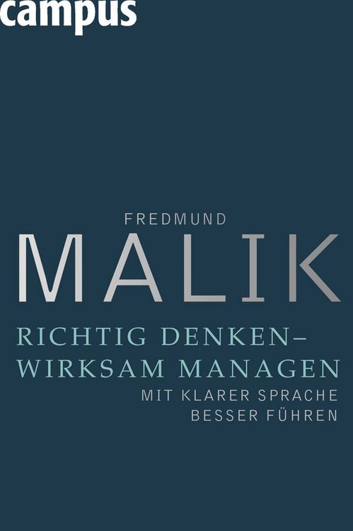 Produktbild: Richtig denken - wirksam managen