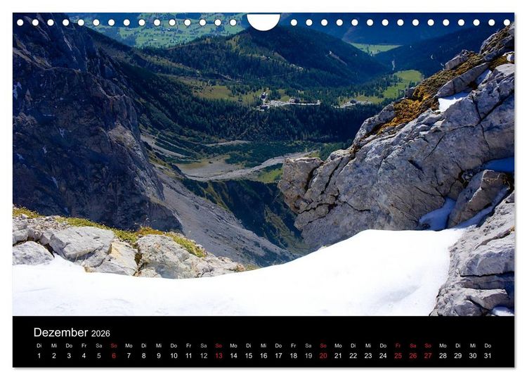 Produktbild: Der Dachstein - Massiv in den Alpen (Wandkalender 2026 DIN A4 quer), CALVENDO Monatskalender