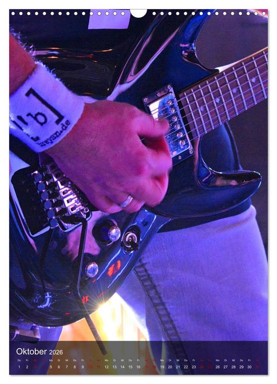 Produktbild: Rockgitarren in Concert (Wandkalender 2026 DIN A3 hoch), CALVENDO Monatskalender