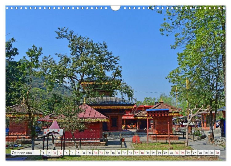 Produktbild: POKHARA und SARANGKOT (Wandkalender 2026 DIN A3 quer), CALVENDO Monatskalender