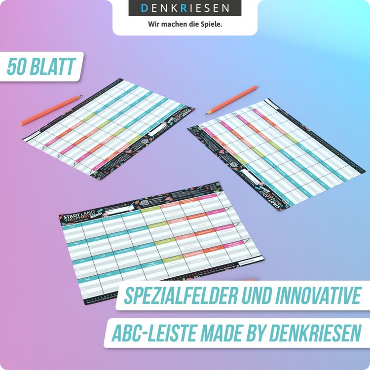 Produktbild: Denkriesen - Stadt Land Vollpfosten&reg; Junior Edition &ndash; "Jeder Punkt z&auml;hlt."
