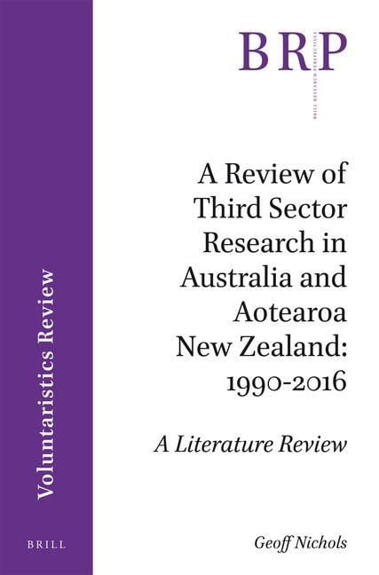 Produktbild: A Review of Third Sector Research in Australia and Aotearoa New Zealand: 1990-2016