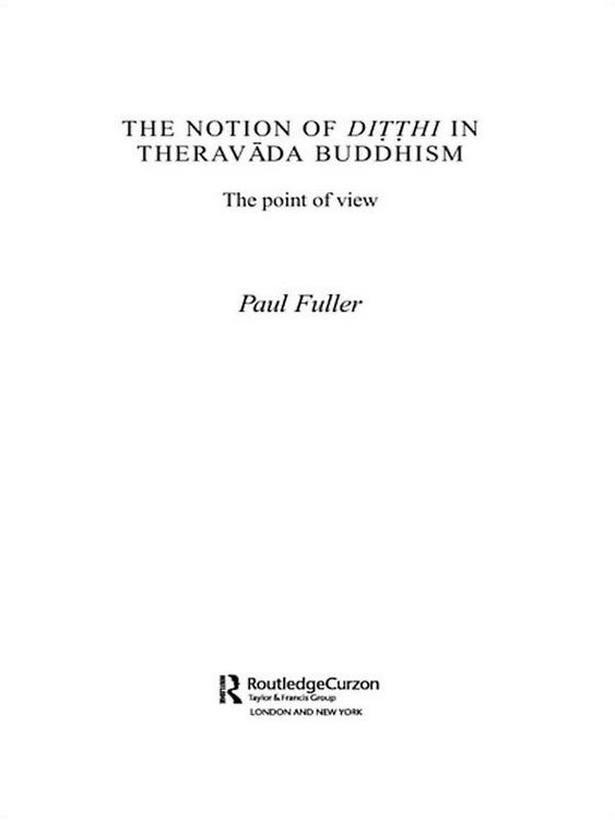 Produktbild: The Notion of Ditthi in Theravada Buddhism
