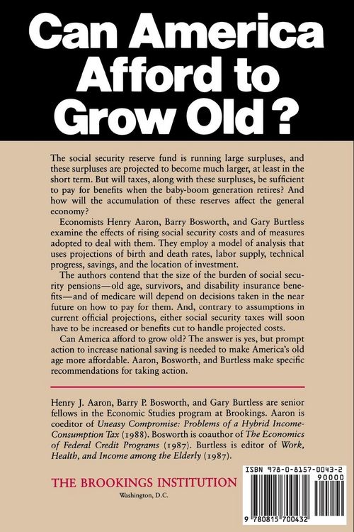 Produktbild: Can America Afford to Grow Old?