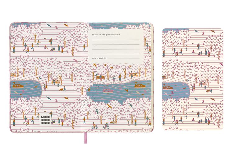 Produktbild: Moleskine Limited Edition Notebook Sakura, Pocket, Ruled, Couple, Hard Cover (5 x 8.25)
