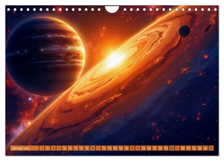 Produktbild: Ferne Galaxien (Wandkalender 2026 DIN A4 quer), CALVENDO Monatskalender
