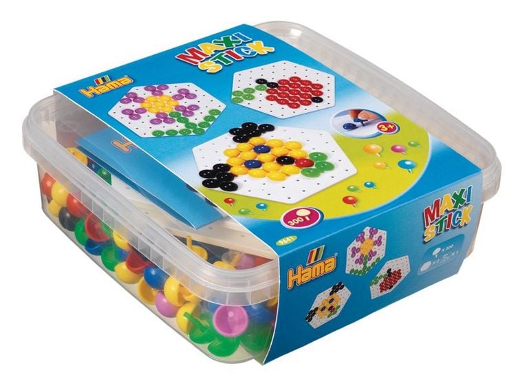 Produktbild: HAMA Maxi-Sticks, Box 300 Maxi Stecker + 2 Lochplatten