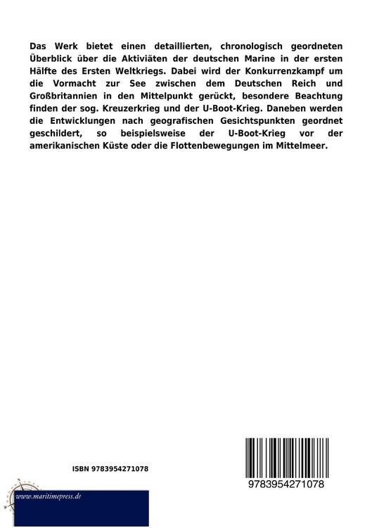 Produktbild: Der erste Weltkrieg zur See