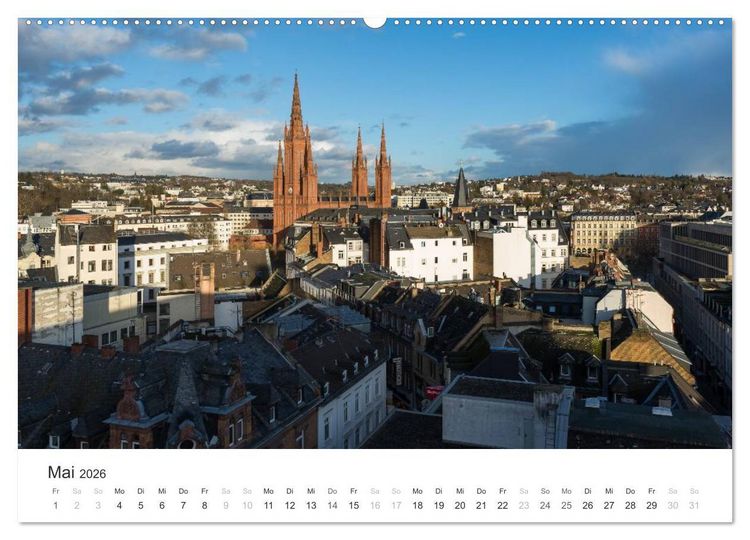 Produktbild: Du sch&ouml;nes Wiesbaden (Wandkalender 2026 DIN A2 quer), CALVENDO Monatskalender