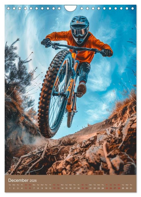 Produktbild: Downhill Adrenaline (Wall Calendar 2026 DIN A4 portrait), CALVENDO 12 Month Wall Calendar