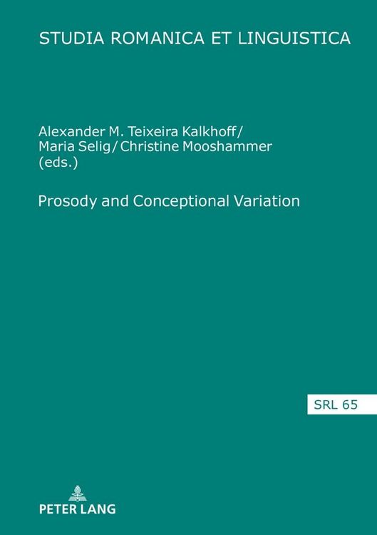 Produktbild: Prosody and Conceptional Variation