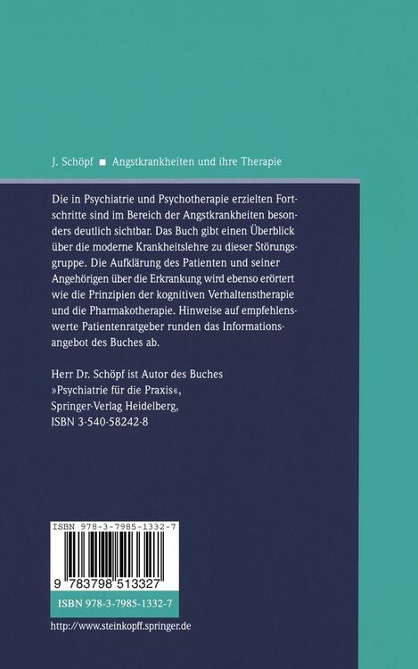 Produktbild: Angstkrankheiten und ihre Therapie