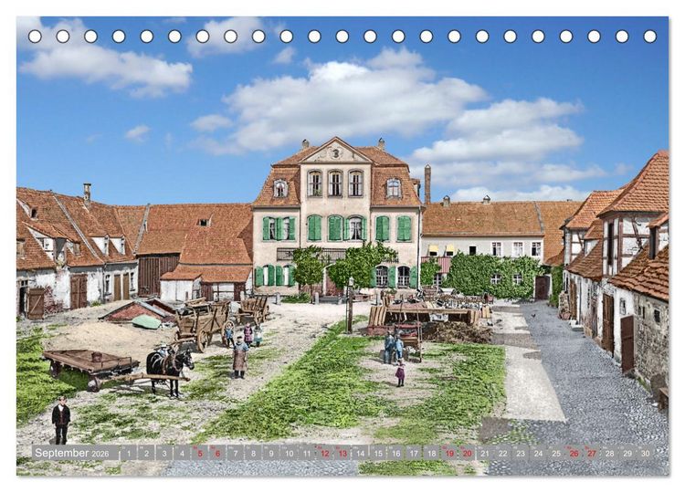Produktbild: Leipzig zur Kaiserzeit in Farbe (Tischkalender 2026 DIN A5 quer), CALVENDO Monatskalender