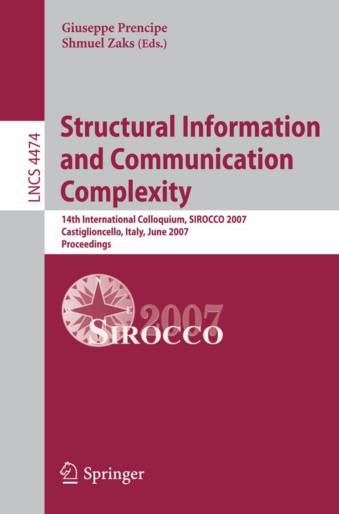 Produktbild: Structural Information and Communication Complexity