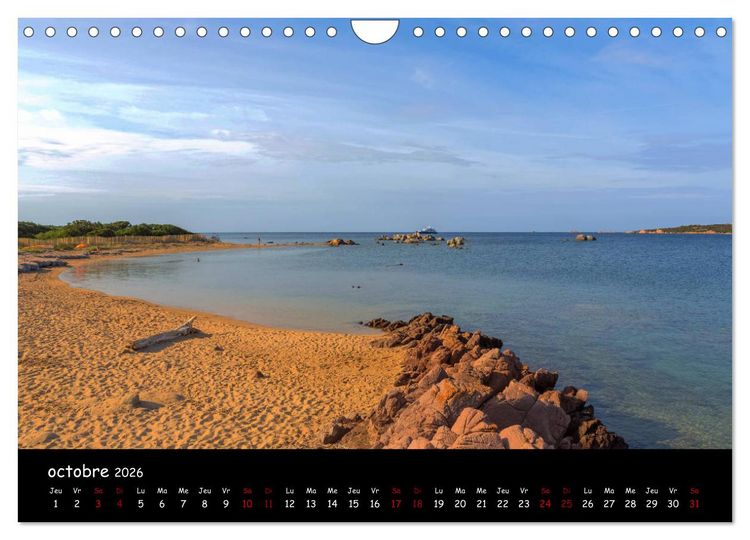 Produktbild: La Corse de plage en plage (Calendrier mural 2026 DIN A4 vertical), CALVENDO calendrier mensuel