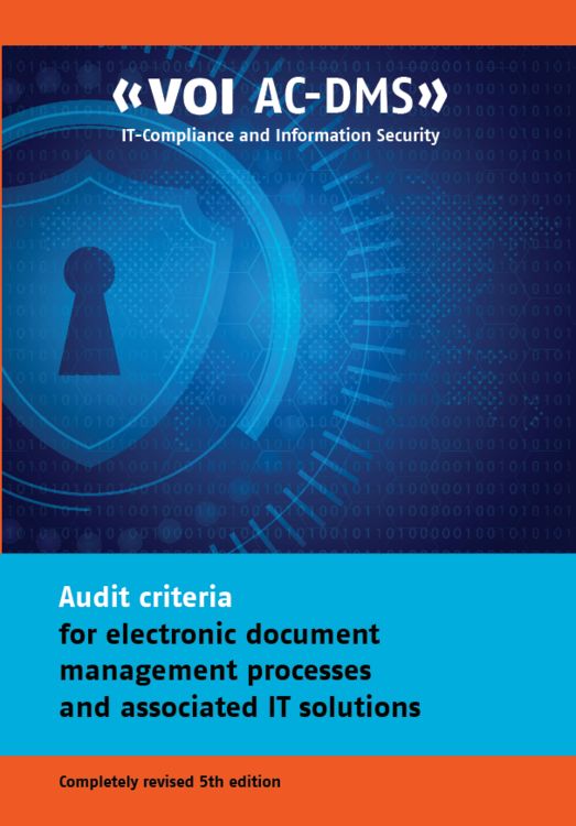 Produktbild: Audit criteria for electronic document management processes and associated IT solutions