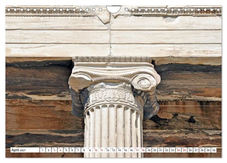 Produktbild: Ancient Greece and Architecture (Wall Calendar 2027 DIN A4 landscape), CALVENDO 12 Month Wall Calendar