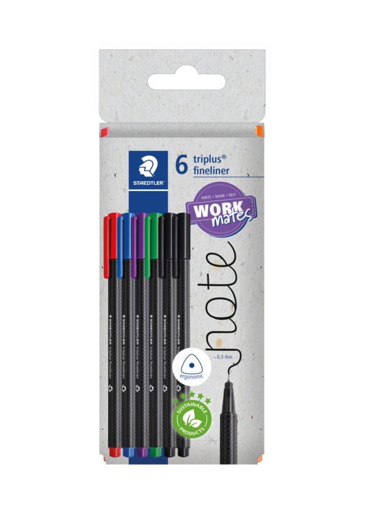 Produktbild: STAEDTLER triplus fineliner 334 Fineliner, 6er Set, 334 C6