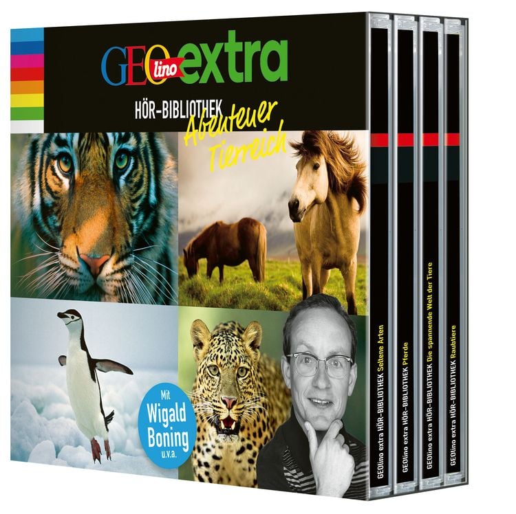 Produktbild: GEOlino extra H&ouml;r-Bibliothek &ndash; Abenteuer Tierreich