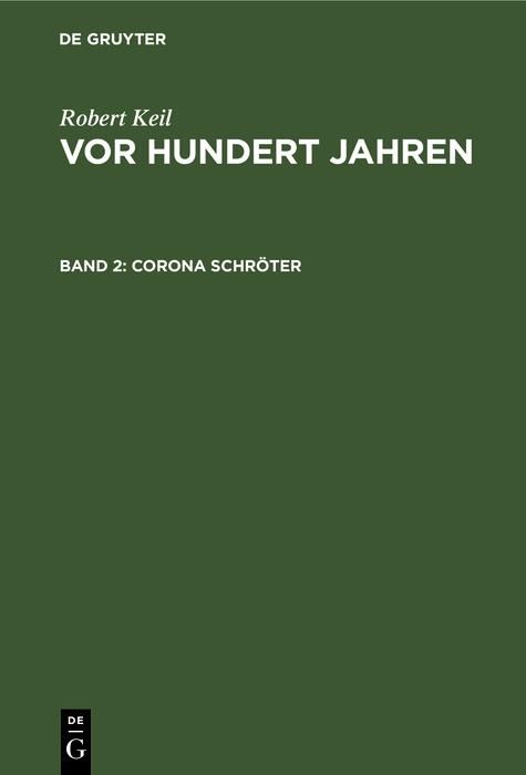 Produktbild: Corona Schr&ouml;ter