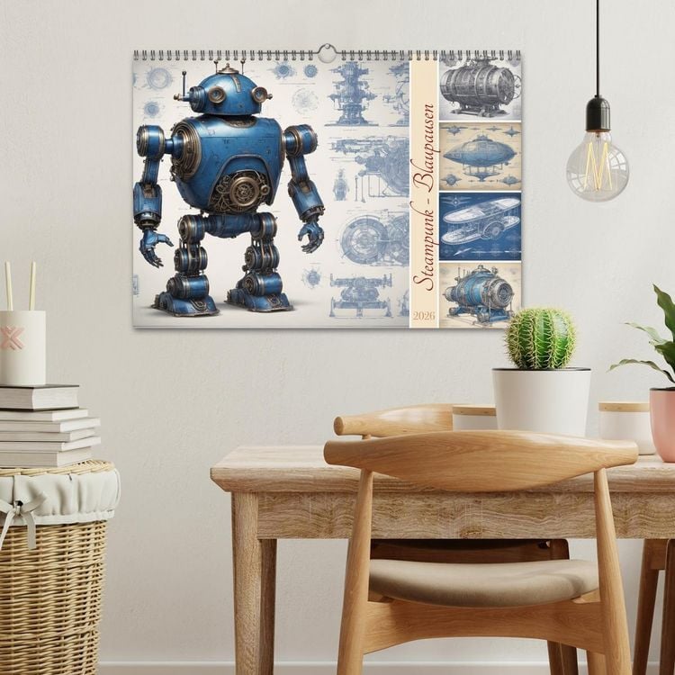 Produktbild: Steampunk - Blaupausen (Wandkalender 2026 DIN A3 quer), CALVENDO Monatskalender
