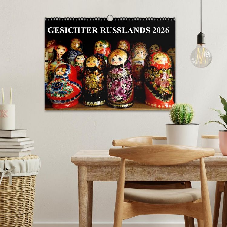 Produktbild: GESICHTER RUSSLANDS 2026 (Wandkalender 2026 DIN A3 quer), CALVENDO Monatskalender