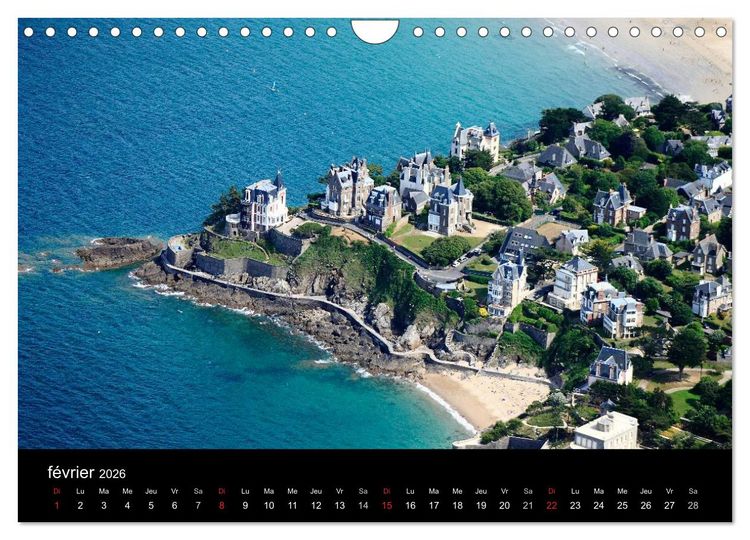 Produktbild: Dinard Perle de la C&ocirc;te d'&Eacute;meraude (Calendrier mural 2026 DIN A4 vertical), CALVENDO calendrier mensuel