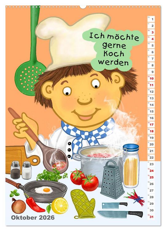 Produktbild: Mein Wunschberuf (hochwertiger Premium Wandkalender 2026 DIN A2 hoch), Kunstdruck in Hochglanz