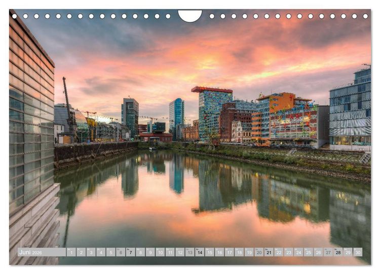 Produktbild: Wundersch&ouml;nes D&uuml;sseldorf (Wandkalender 2026 DIN A4 quer), CALVENDO Monatskalender