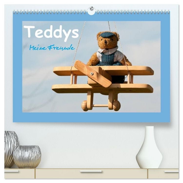 Produktbild: Teddys Meine Freunde (hochwertiger Premium Wandkalender 2026 DIN A2 quer), Kunstdruck in Hochglanz