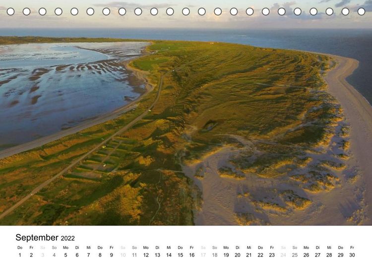 Produktbild: Sylt Impressionen aus der Luft (Tischkalender 2022 DIN A5 quer)