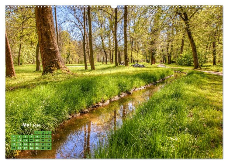 Produktbild: Park Sch&ouml;nbusch Aschaffenburg (Wandkalender 2026 DIN A2 quer), CALVENDO Monatskalender