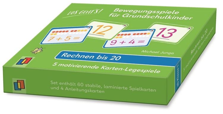 Produktbild: Los geht's! Bewegungsspiele f&uuml;r Grundschulkinder - Rechnen bis 20