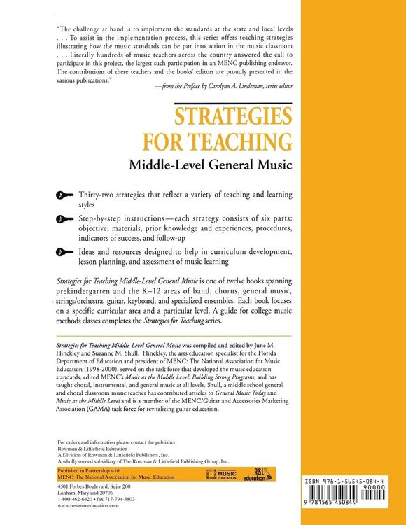 Produktbild: Strategies for Teaching Middle-Level General Music