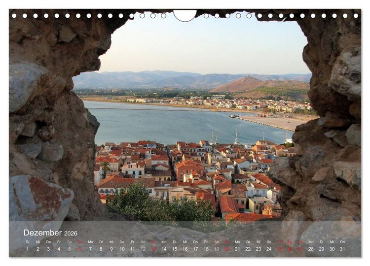 Produktbild: Nafplio &ndash; griechische Perle des Peloponnes (Wandkalender 2026 DIN A4 quer), CALVENDO Monatskalender