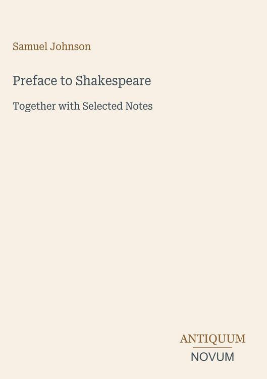 Produktbild: Preface to Shakespeare