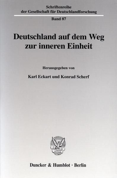 Produktbild: Deutschland auf dem Weg zur inneren Einheit.