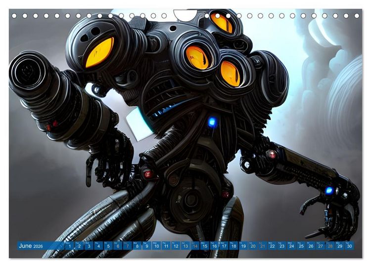 Produktbild: Robots (Wall Calendar 2026 DIN A4 landscape), CALVENDO 12 Month Wall Calendar