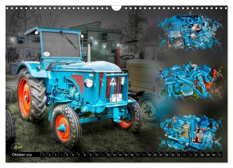 Produktbild: Oldtimer - Traktoren (Wandkalender 2026 DIN A3 quer), CALVENDO Monatskalender