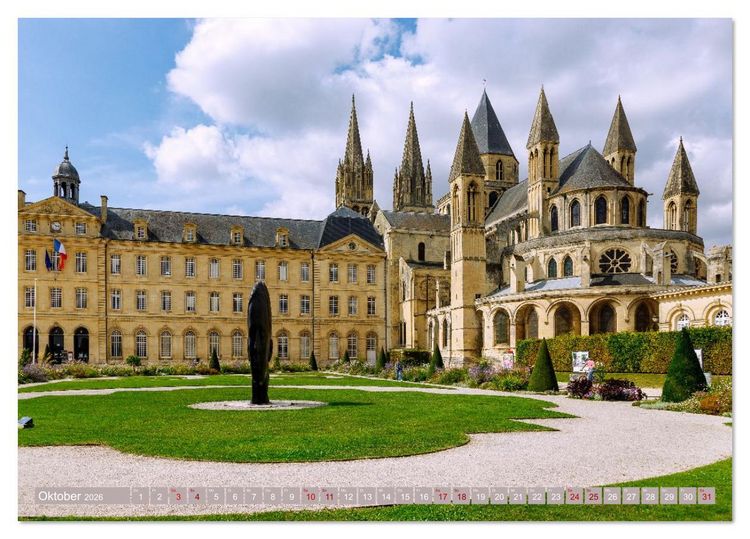 Produktbild: St&auml;dtejuwelen Nordfrankreichs. Architektur, Kunst und Flair vom Elsass zur Normandie (Tischkalender 2026 DIN A5 quer), CALVENDO Monatskalender