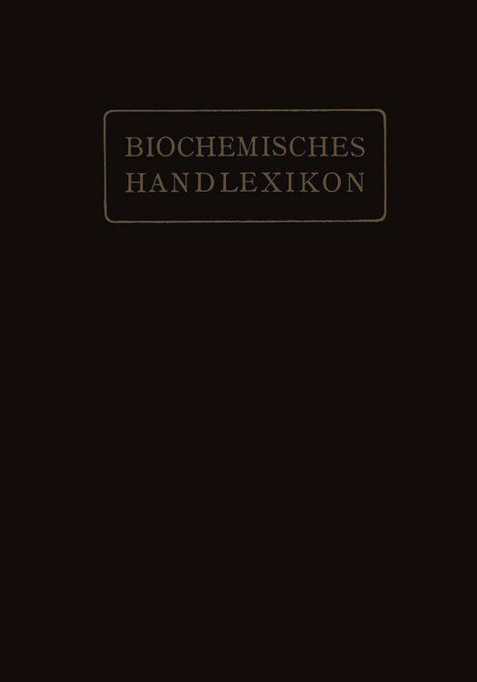 Produktbild: Biochemisches Handlexikon